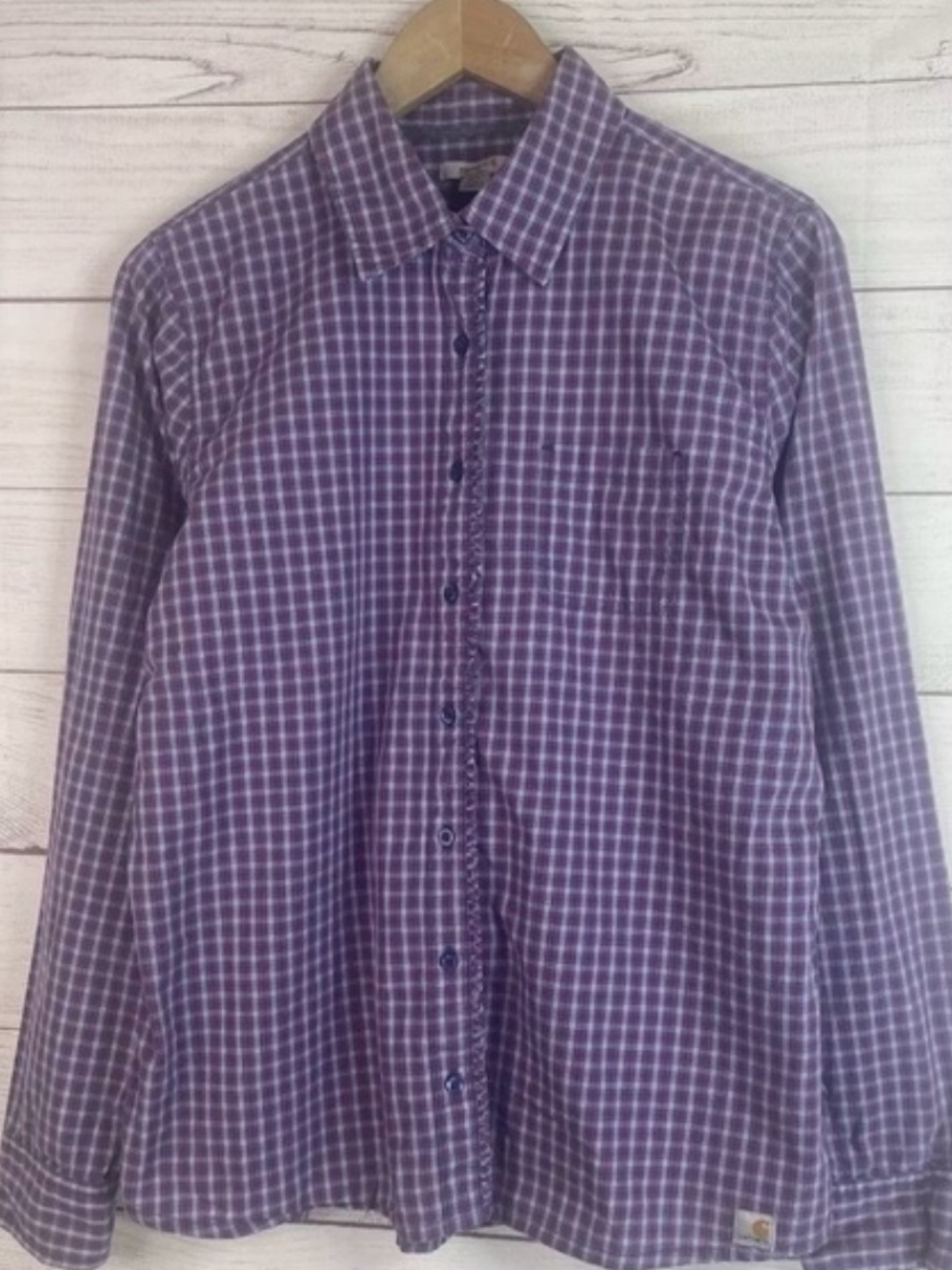 Carhartt Women's Button Down Plaid Shirt